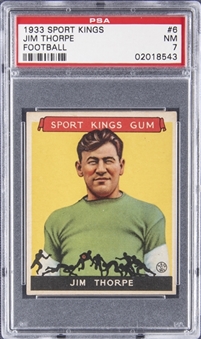 1933 Sport Kings #6 Jim Thorpe – PSA NM 7